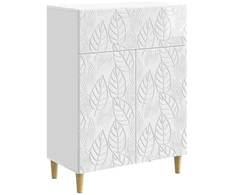 Kabalas Itin blizgi balta 66 x 34,5 x 90 cm Apdirbta mediena