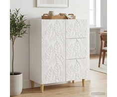 Kabalas Itin blizgi balta 66 x 34,5 x 90 cm Apdirbta mediena