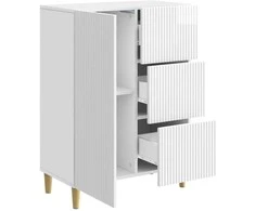 Kabalas Itin blizgi balta 66 x 34,5 x 90 cm Apdirbta mediena