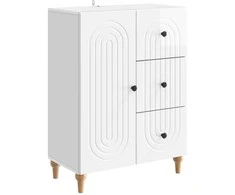 Kabalas Itin blizgi balta 66 x 34,5 x 90 cm Apdirbta mediena