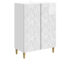 Kabalas Itin blizgi balta 66 x 34,5 x 90 cm Apdirbta mediena