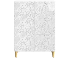 Kabalas Itin blizgi balta 66 x 34,5 x 90 cm Apdirbta mediena