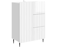 Kabalas Itin blizgi balta 66 x 34,5 x 91,5 cm Apdirbta mediena