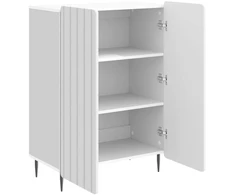 Kabalas Itin blizgi balta 66 x 34,5 x 92 cm Apdirbta mediena