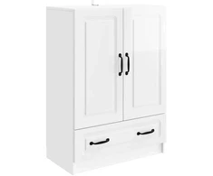 Kabalas Itin blizgi balta 66 x 34,5 x 92 cm Apdirbta mediena