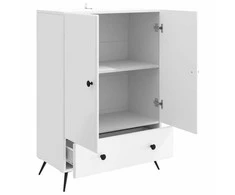 Kabalas Itin blizgi balta 66 x 34,5 x 95 cm Apdirbta mediena