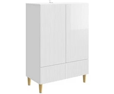 Kabalas Itin blizgi balta 66 x 34,5 x 95 cm Apdirbta mediena