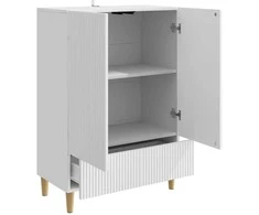 Kabalas Itin blizgi balta 66 x 34,5 x 95 cm Apdirbta mediena