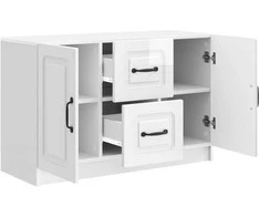 Kabalas Itin blizgi balta 89 x 34,5 x 57 cm Apdirbta mediena
