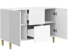 Kabalas Itin blizgi balta 89 x 34,5 x 60 cm Apdirbta mediena