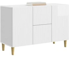 Kabalas Itin blizgi balta 89 x 34,5 x 60 cm Apdirbta mediena