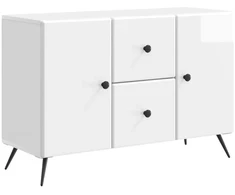 Kabalas Itin blizgi balta 89 x 34,5 x 60 cm Apdirbta mediena
