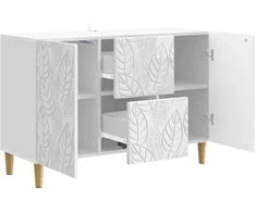 Kabalas Itin blizgi balta 89 x 34,5 x 60 cm Apdirbta mediena