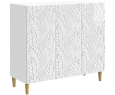 Kabalas Itin blizgi balta 89 x 34,5 x 80 cm Apdirbta mediena