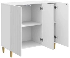 Kabalas Itin blizgi balta 89 x 34,5 x 80 cm Apdirbta mediena