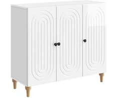 Kabalas Itin blizgi balta 89 x 34,5 x 80 cm Apdirbta mediena