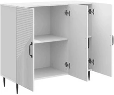 Kabalas Itin blizgi balta 89 x 34,5 x 80 cm Apdirbta mediena