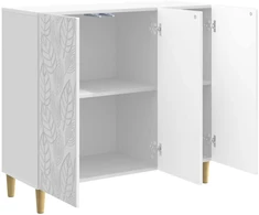 Kabalas Itin blizgi balta 89 x 34,5 x 80 cm Apdirbta mediena