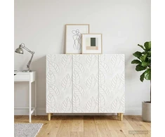 Kabalas Itin blizgi balta 89 x 34,5 x 80 cm Apdirbta mediena