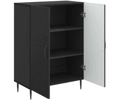 Kabalas Juoda 66 x 34,5 x 89,5 cm Apdirbta mediena