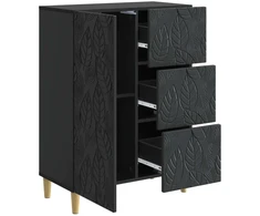 Kabalas Juoda 66 x 34,5 x 90 cm Apdirbta mediena