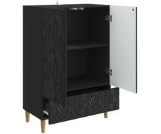 Kabalas Juoda 66 x 34,5 x 95 cm Apdirbta mediena