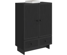 Kabalas Juodas 66 x 34,5 x 95 cm Dirbtinė mediena