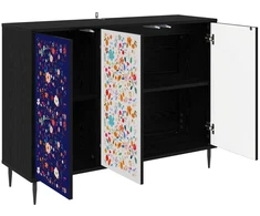 Kabalas MAINZ Juodojo ąžuolo 102 x 33 x 76 cm Apdirbta mediena