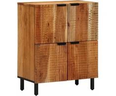 Kabalas su lentyna Ruda 60 x 33,5 x 75 cm Kietas mango medis