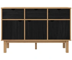 Komoda OTTA Ruda ir juoda 114 x 43 x 73,5 cm