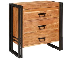 Kabalas su stalčių Ruda 66 x 33 x 70 cm Kietos akacijos mediena