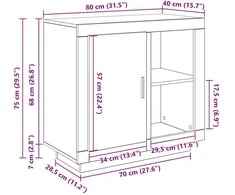 Kabalas Senas medis 80 x 40 x 75 cm Apdirbta mediena