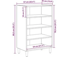 Kabalas Senas medis 57 x 35 x 89.5 cm Apdirbta mediena
