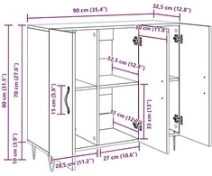 Kabalas Senas medis 90 x 32,5 x 80 cm Apdirbta mediena