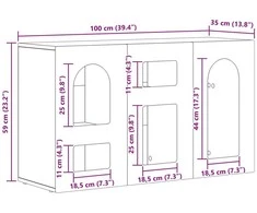 Kabalas ELST Senas medis 100 x 35 x 59 cm Apdirbta mediena