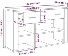 Kabalas Senovinis medis 100 x 30 x 59,5 cm Apdirbta mediena