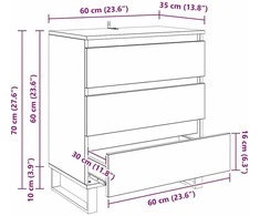 Kabalas Senovinis medis 60 x 35 x 70 cm Apdirbta mediena
