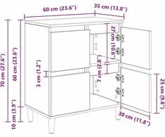 Kabalas Senovinis medis 60 x 35 x 70 cm Apdirbta mediena