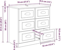 Kabalas Senovinis medis 70 x 35,5 x 67,5 cm Apdirbta mediena