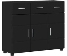 Kabalas FLORIN Juoda 88,5 x 30,5 x 73 cm Apdirbta mediena