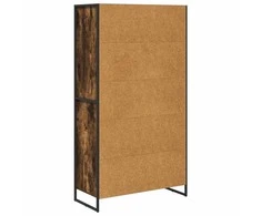 Kabalas su stalčių 2 pcs Dūminis ąžuolas 81 x 36 x 150.5 cm
