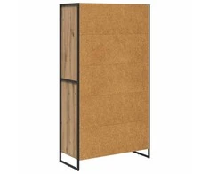 Kabalas su stalčių 2 pcs Meistrų ąžuolas 81 x 36 x 150.5 cm