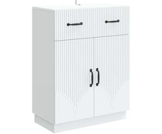 Kabalas su stalčių Balta 66 x 34,5 x 87 cm Apdirbta mediena