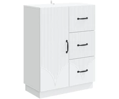 Kabalas su stalčių Balta 66 x 34,5 x 87 cm Apdirbta mediena