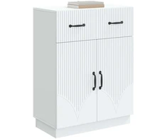 Kabalas su stalčių Balta 66 x 34,5 x 87 cm Apdirbta mediena