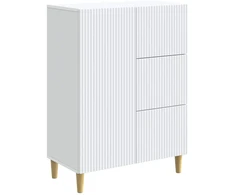Kabalas su stalčių Balta 66 x 34,5 x 90 cm Apdirbta mediena