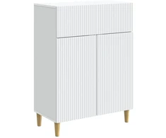 Kabalas su stalčių Balta 66 x 34,5 x 90 cm Apdirbta mediena