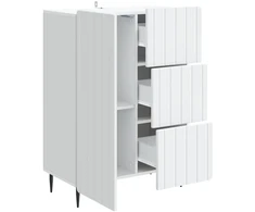Kabalas su stalčių Balta 66 x 34,5 x 91,5 cm Apdirbta mediena