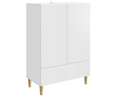 Kabalas su stalčių Balta 66 x 34,5 x 95 cm Apdirbta mediena