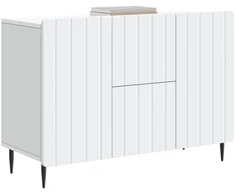 Kabalas su stalčių Balta 89 x 34,5 x 62 cm Apdirbta mediena